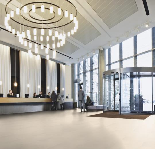 Мармолеум Forbo Marmoleum click Moon 633701 фото в интерьере